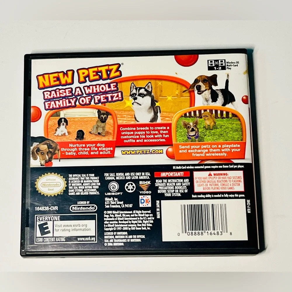 Nintendo DS. Petz Dogz Pack Game